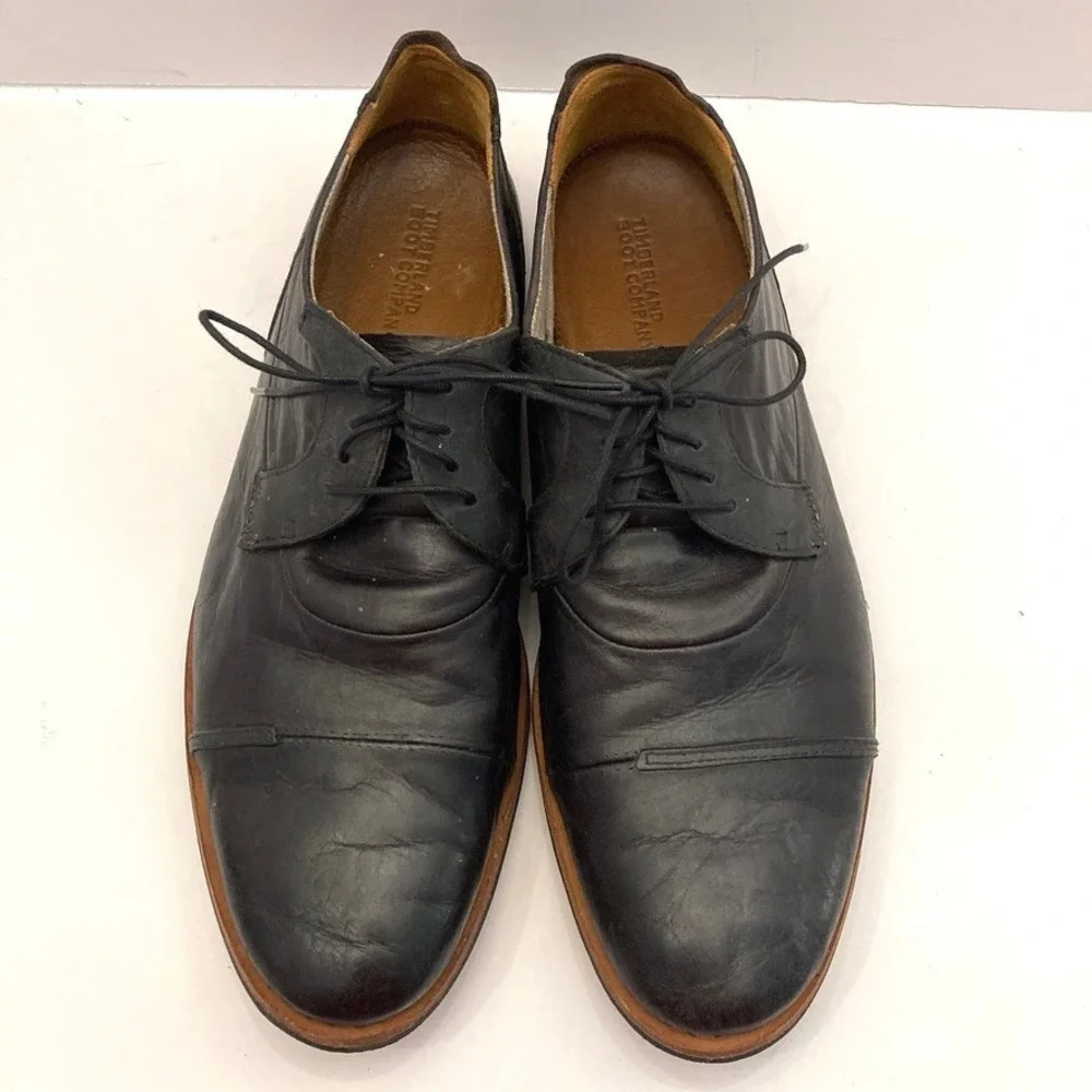 TIMBERLAND Wodehouse Oxford Mens Shoes Distressed Leather Cap Toe Lace Up US 12